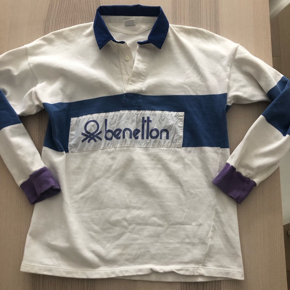 Vintage 1980s Benetton rugby shirt